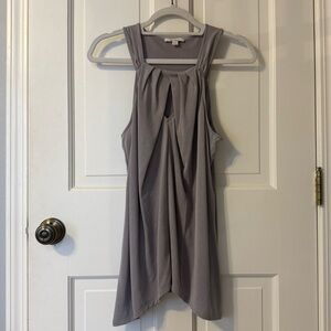 Ella Moss Asymmetrical Gray Shirt